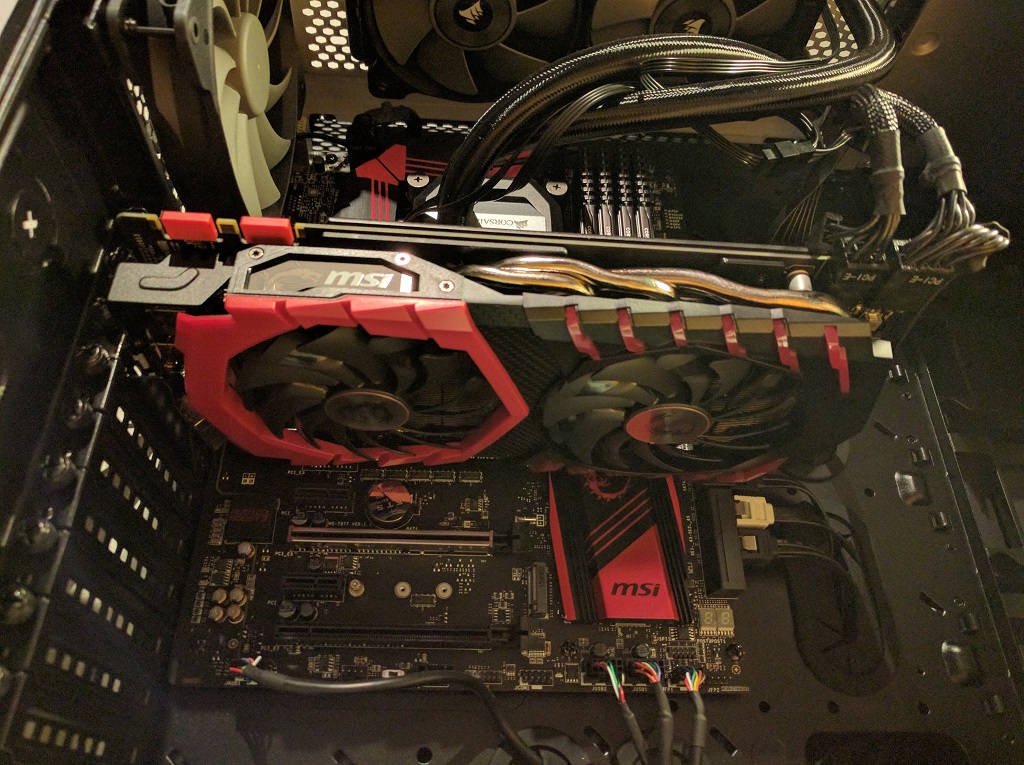 GTX 1080 in place